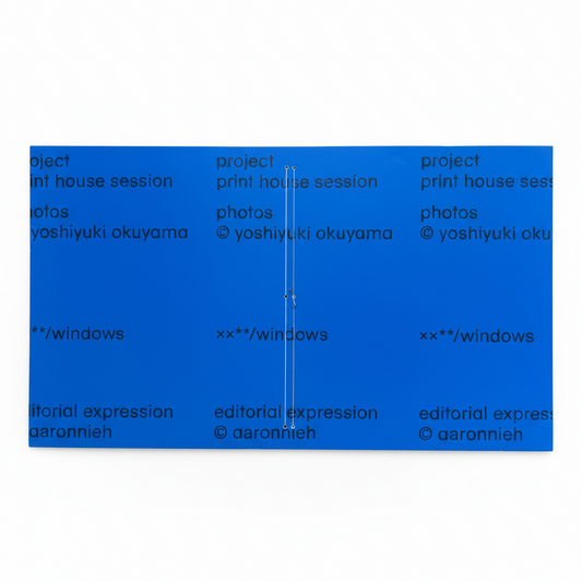 Blue zine cover - White Background