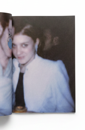 Woman White Jacket Spread